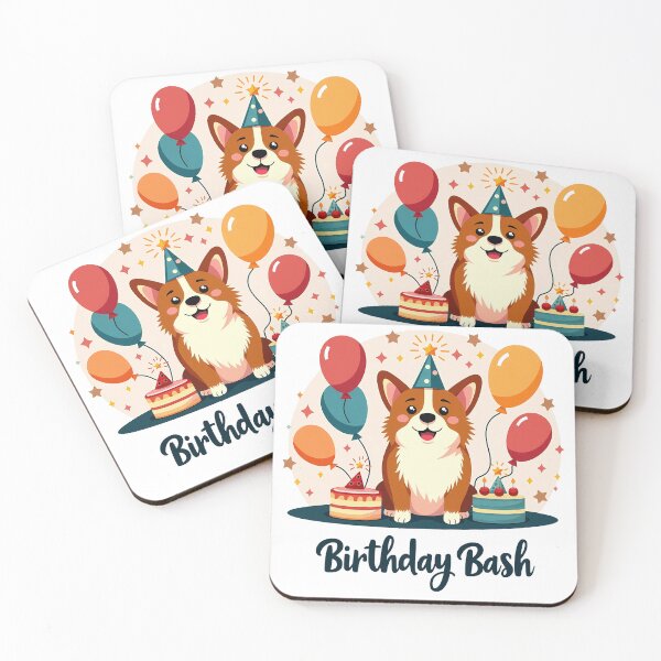 Item preview, Corgi Birthday Bash – Joyful Celebration & Family Festivity designed and sold by zoughlal.