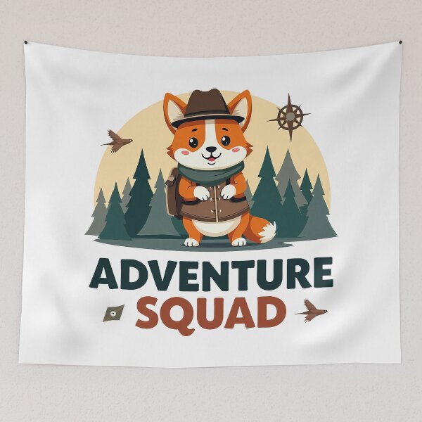 Item preview, Corgi Adventure Squad – Daring Exploration & Spirited Fun designed and sold by zoughlal.