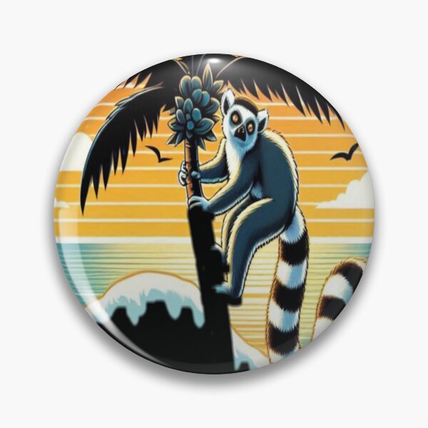 Item preview, Lemur on a palm tree at sunset designed and sold by FoxinhoSoumaila.