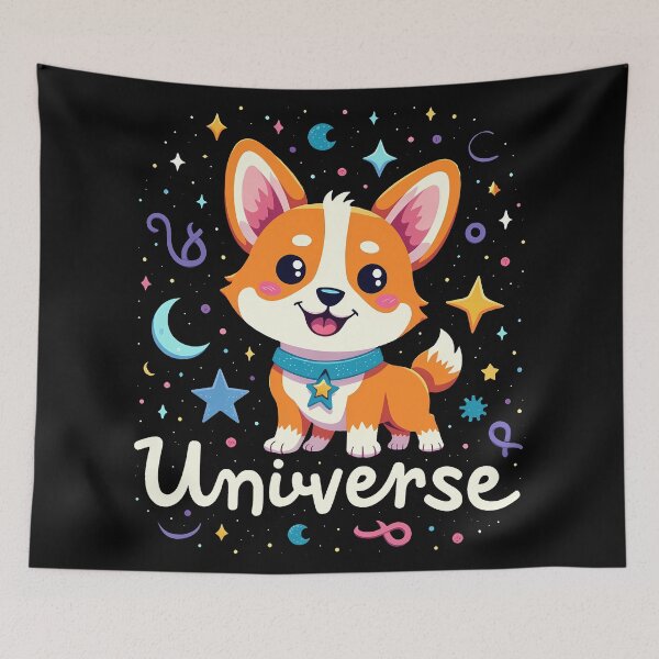 Item preview, Corgi Universe – Boundless Wonder & Cosmic Playfulness designed and sold by zoughlal.