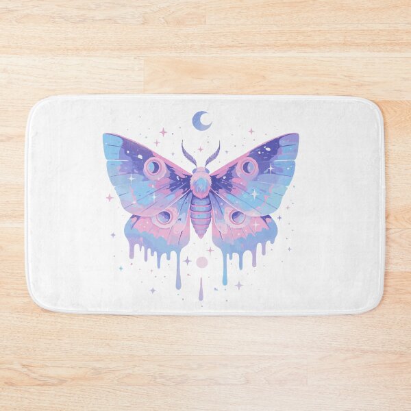 Item preview, pastel crescent moon moth designed and sold by craftyaliens.