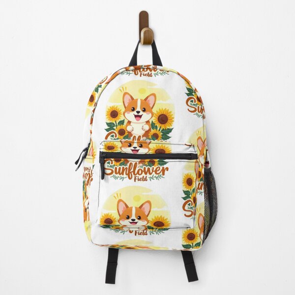 Item preview, Corgi Sunflower Field – Radiant Nature & Playful Summer Delight designed and sold by zoughlal.