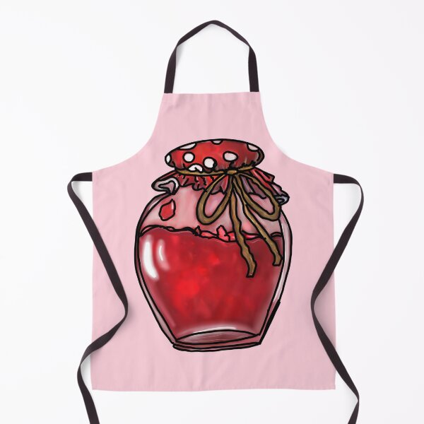 Item preview, Strawberry Jam Jar with Muted Pink background designed and sold by madworld123.