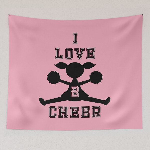 Item preview, I Love 2 Cheer -- Cheerleader (Black) designed and sold by Rili22.