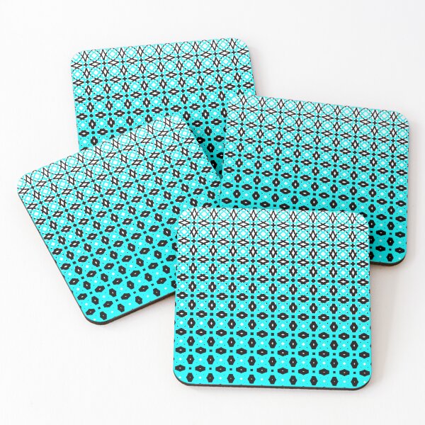 Item preview, Circle dissolve in turquoise pattern designed and sold by Kim Marks Art .