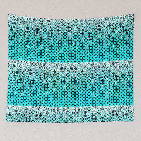 Item preview, Circle dissolve in turquoise pattern designed and sold by Kim Marks Art .