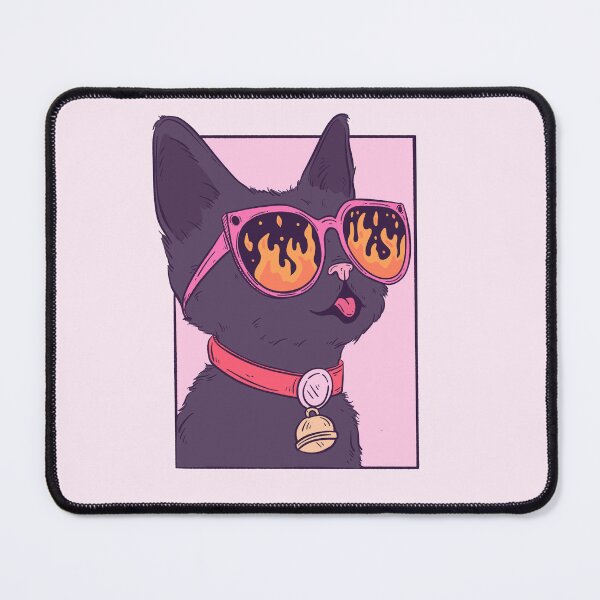 Item preview, Cat Watching the World Burn – Chaos and Sass designed and sold by Jess.a.creates.