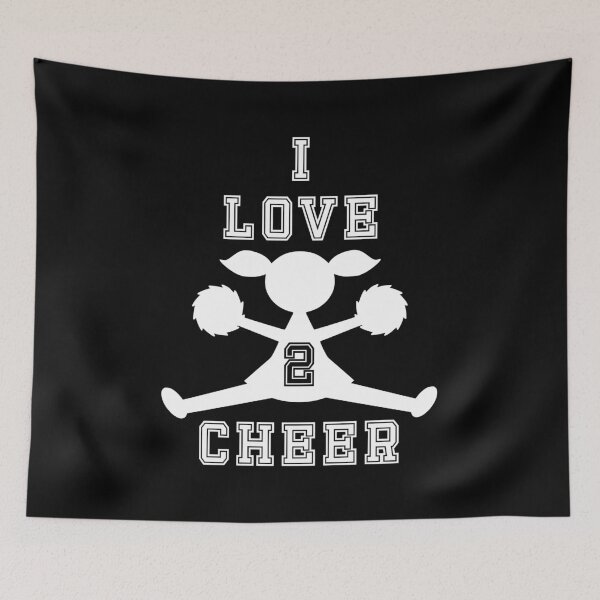 Item preview, I Love 2 Cheer -- Cheerleader (White) designed and sold by Rili22.