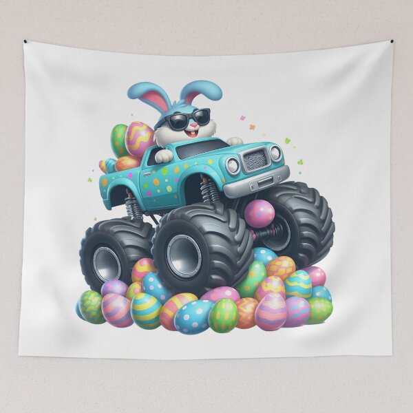 Item preview, easter bunny truck  designed and sold by GogoGrove.