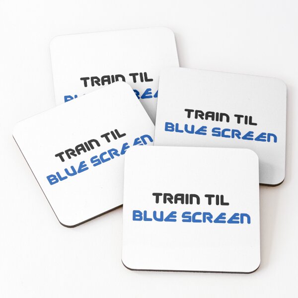 Item preview, Train Til' Bluescreen designed and sold by The486Store.
