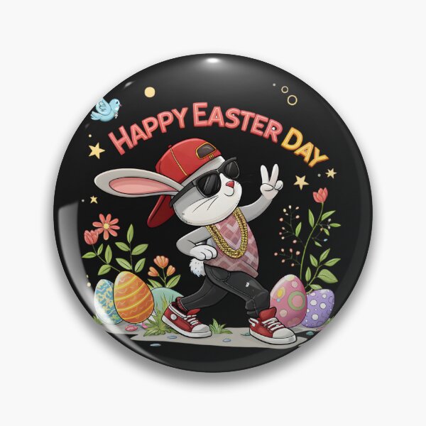 Item preview, happy easter day cute bunny designed and sold by GogoGrove.