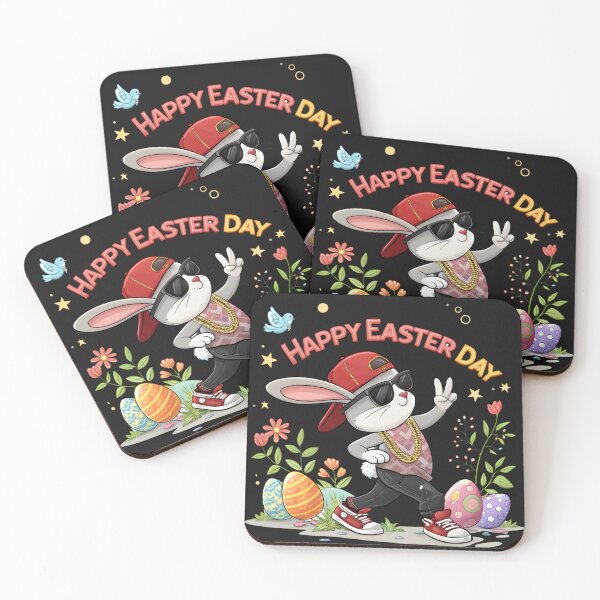 Item preview, happy easter day cute bunny designed and sold by GogoGrove.