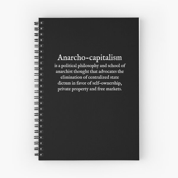 Item preview, A:Anarcho-Capitalism:English:Wear Your Dictionary:White Text designed and sold by WearYourWords.