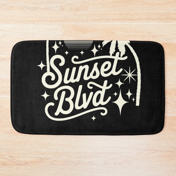 Item preview, Sunset Blvd Retro Typography Palm Trees designed and sold by Tiendita-Arroyo.
