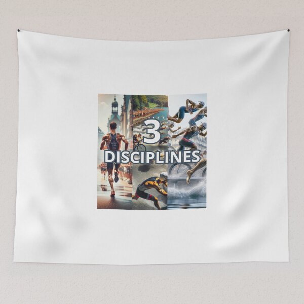 Item preview, 3 DISCIPLINES – Triathlon Swim, Bike, Run Design designed and sold by Triathlongram.