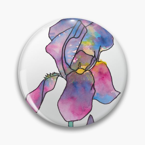 Item preview, Purple Rainbow Iris Watercolor Painting designed and sold by Sarah  Rajkotwala.