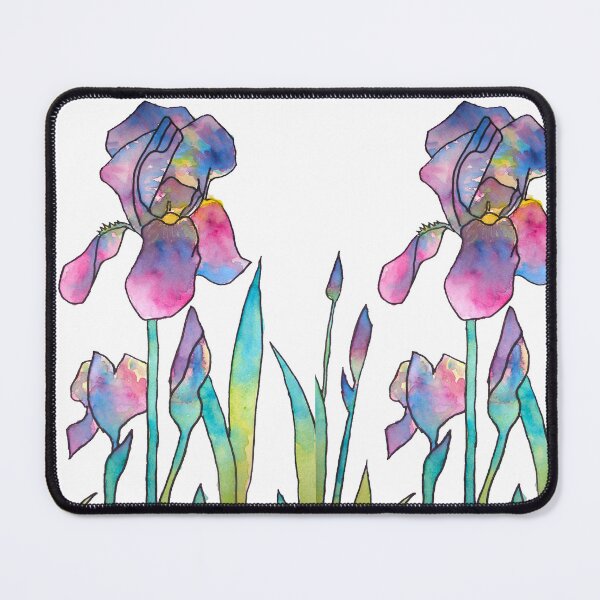 Item preview, Purple Rainbow Iris Watercolor Painting designed and sold by Sarah Rajkotwala.