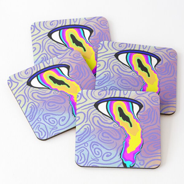 Item preview, Psychedelic Neon Drip Eye designed and sold by Doodle & Wheel.