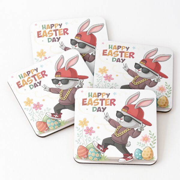 Item preview, happy easter day cute bunny designed and sold by GogoGrove.
