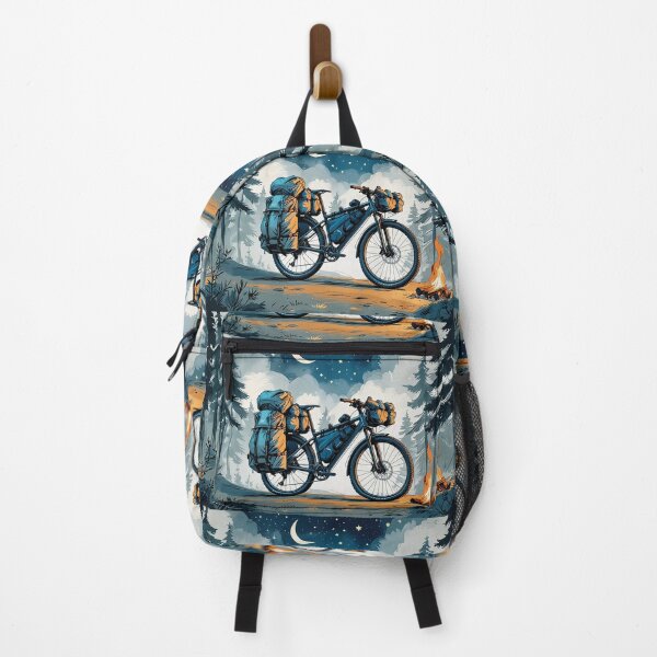 Item preview, Explore More, Ride Further - Adventure Bike Camping with Moon and Pine Trees Design designed and sold by Prithbyshop.