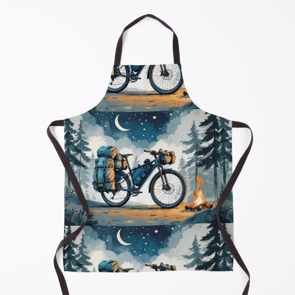 Item preview, Explore More, Ride Further - Adventure Bike Camping with Moon and Pine Trees Design designed and sold by Prithbyshop.