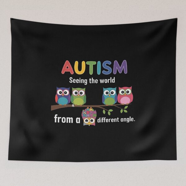 Item preview, Womens Owl Autism Seeing The World From Different Angle Autistic designed and sold by love3617.