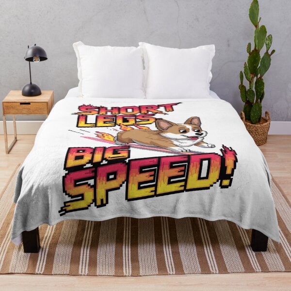 Item preview, Short Legs, Big Speed – Pixel Art Corgi on Fire designed and sold by NaturePixel.