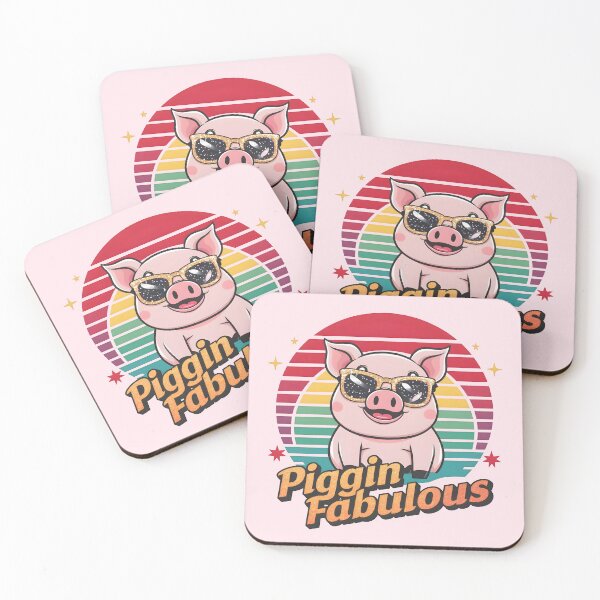 Item preview, Piggin' Fabulous – Glam Pig Pun designed and sold by Jollys-ArtShop.
