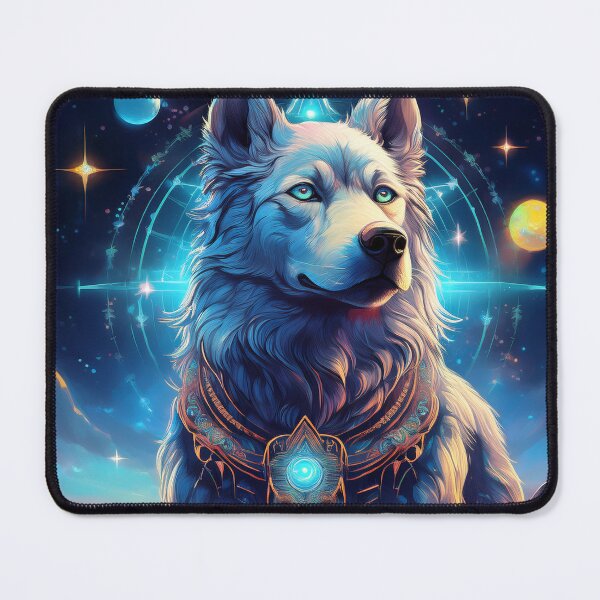 Item preview, Astral Spirit Dog - Mystical Guardian of Souls designed and sold by HighestMind_888.