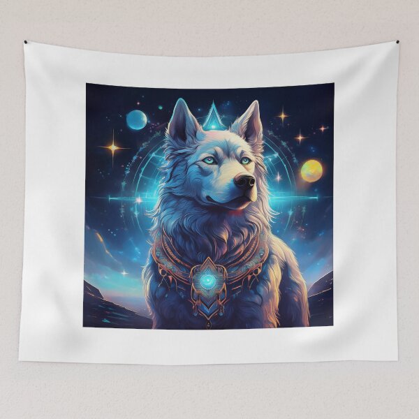 Item preview, Astral Spirit Dog - Mystical Guardian of Souls designed and sold by HighestMind_888.