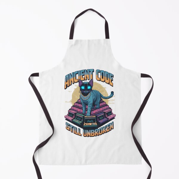 Item preview, Ancient Code Still Unbroken – Cyberpunk Pharaoh Cat Pixel Art designed and sold by NaturePixel.