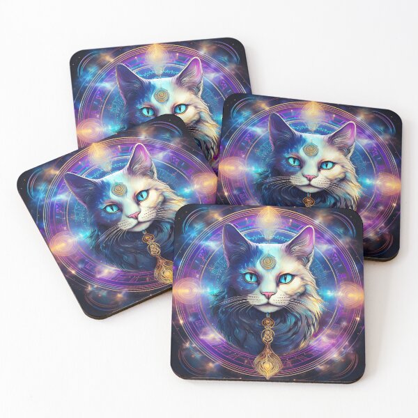 Item preview, Mystical Spirit Cat - Astral Guardian and Clairvoyant designed and sold by HighestMind_888.