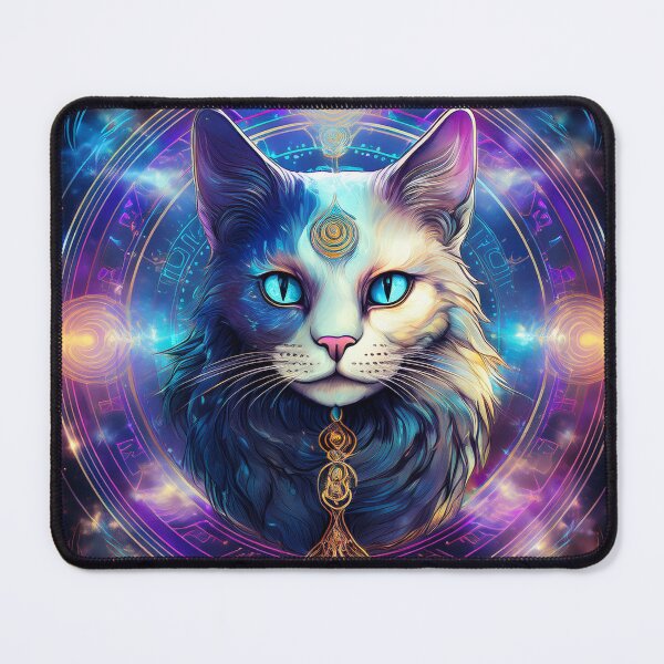 Item preview, Mystical Spirit Cat - Astral Guardian and Clairvoyant designed and sold by HighestMind_888.