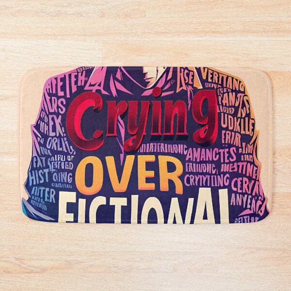 Item preview, Crying over fictional characters, typography designed and sold by maxmaj.