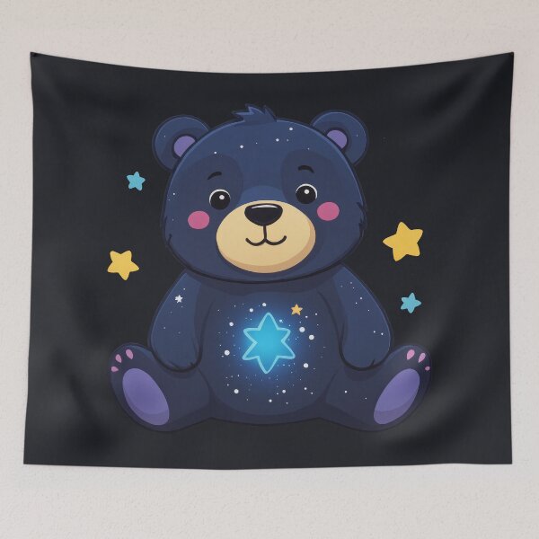Item preview, Cosmic Buddy: A Starry Night Teddy Bear designed and sold by REPTISLAV.