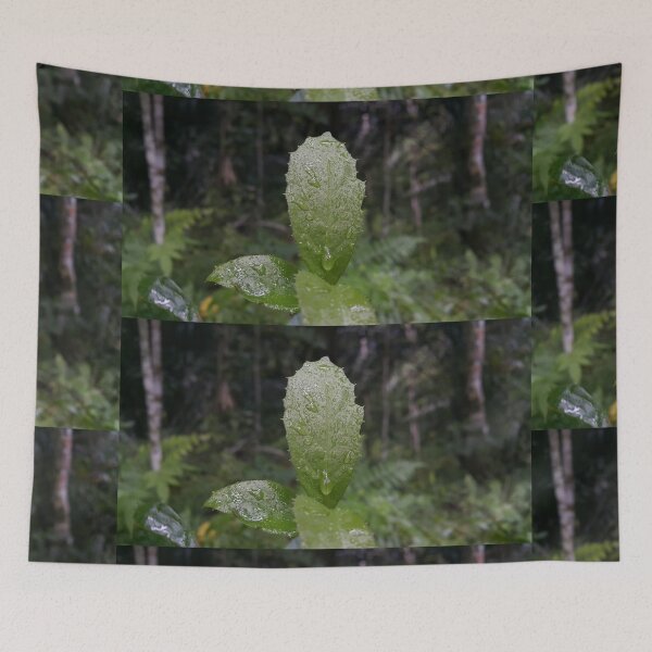 Item preview, Beautiful dark green wet leaf design focuses on the foreground designed and sold by Yusuf-Design.