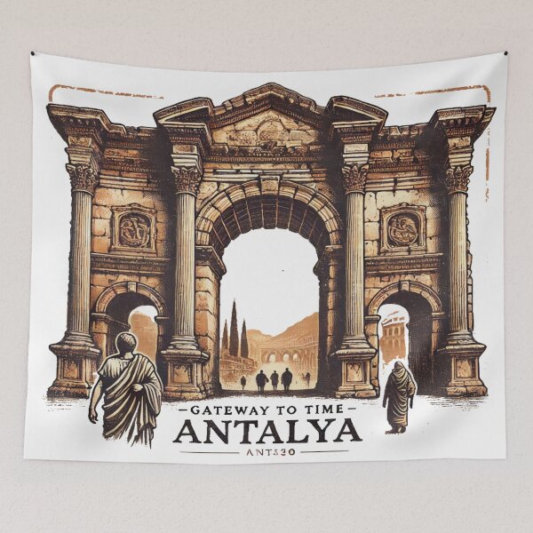 Aperçu de l'œuvre Ambiance rétro à Antalya – Porte d'entrée vers Antalya créée et vendue par Globalcitytees.