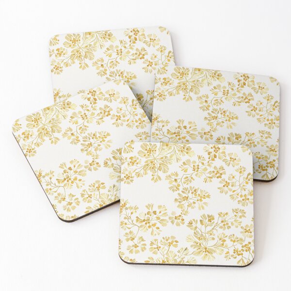 Item preview, Elegant Golden Yellow Floral Pattern designed and sold by CoolPixels.