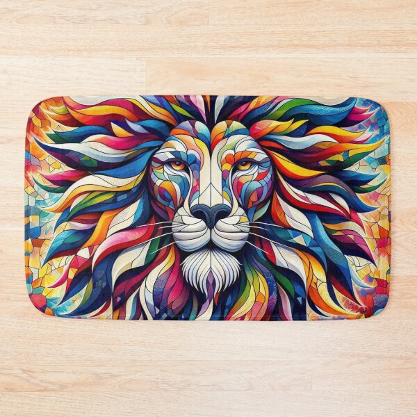 Item preview, Mosaic Lion Decorative Artwork designed and sold by purplesensation.