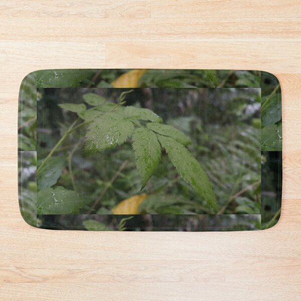 Item preview, Beautiful wet green leaf focuses on the foreground designed and sold by Yusuf-Design.
