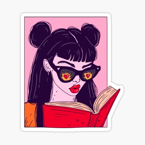 Artikel-Vorschau von Slow Burn Bookish Trope – Niedliche Pop-Art-Leserästhetik, designt und verkauft von Jess.a.creates.
