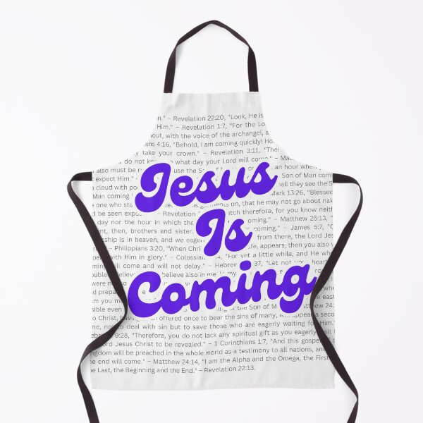 Item preview, Jesus is Coming Christian Typography Design black text designed and sold by PolynesianGrace.