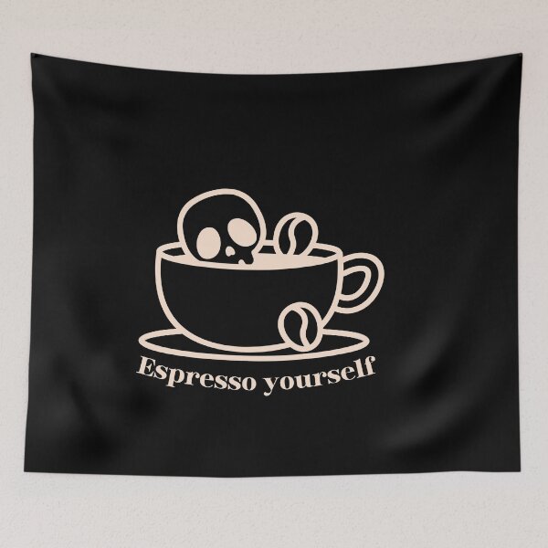 Item preview, Espresso Yourself Coffee Lover  designed and sold by OldSkullDesigns.