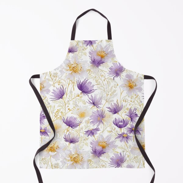 Item preview, Violet and White Flowers Pattern designed and sold by CoolPixels.