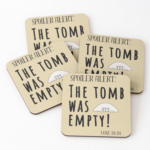 Item preview, Spoiler Alert: The Tomb Was Empty Luke 24:24 - Easter Bible Verse designed and sold by Vicky021.