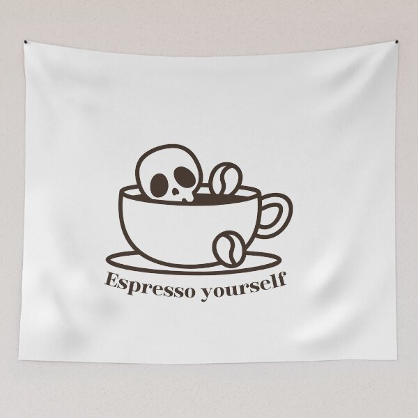 Item preview, Espresso Yourself Coffee Lover  designed and sold by OldSkullDesigns.