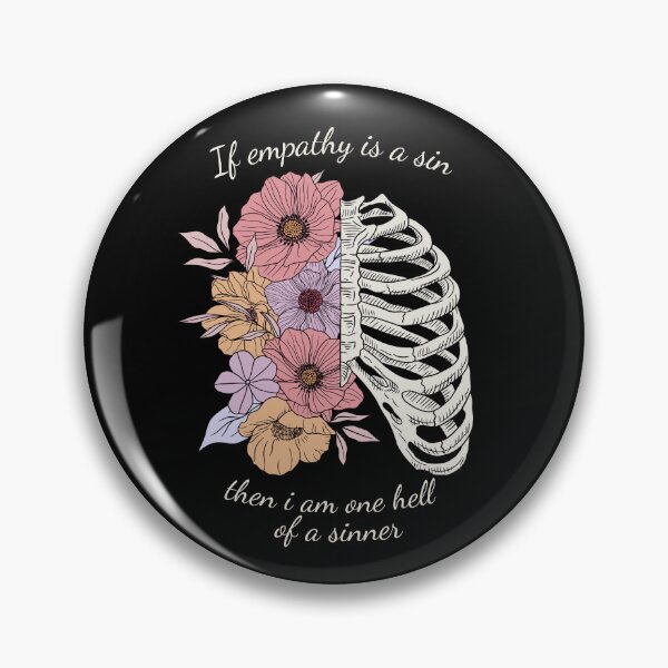 Item preview, If Empathy Is A Sin Classic Aesthetic Alternative Tshirt designed and sold by OldSkullDesigns.