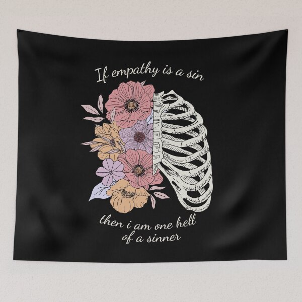Item preview, If Empathy Is A Sin Classic Aesthetic Alternative Tshirt designed and sold by OldSkullDesigns.