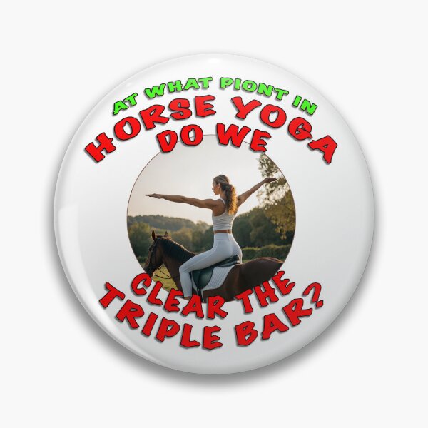 Item preview, Horse Yoga – Funny Equestrian Design | Clear the Triple Bar designed and sold by Michael van der Hoorn.