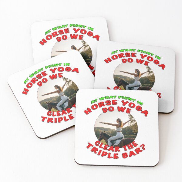 Item preview, Horse Yoga – Funny Equestrian Design | Clear the Triple Bar designed and sold by Michael van der Hoorn.